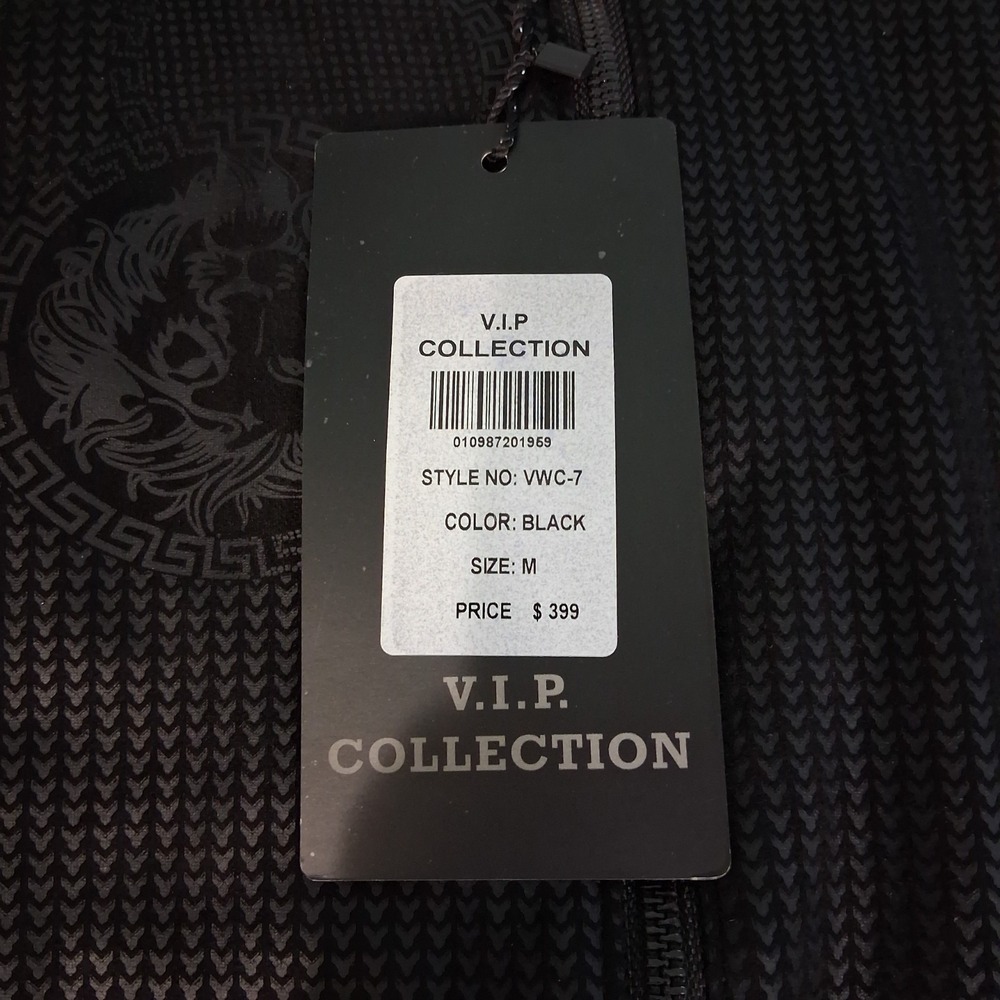Mens VIP Collection Soft Monochrome Lion Print‎ Bomber Jacket  Medium Streetwear - Picture 7 of 16